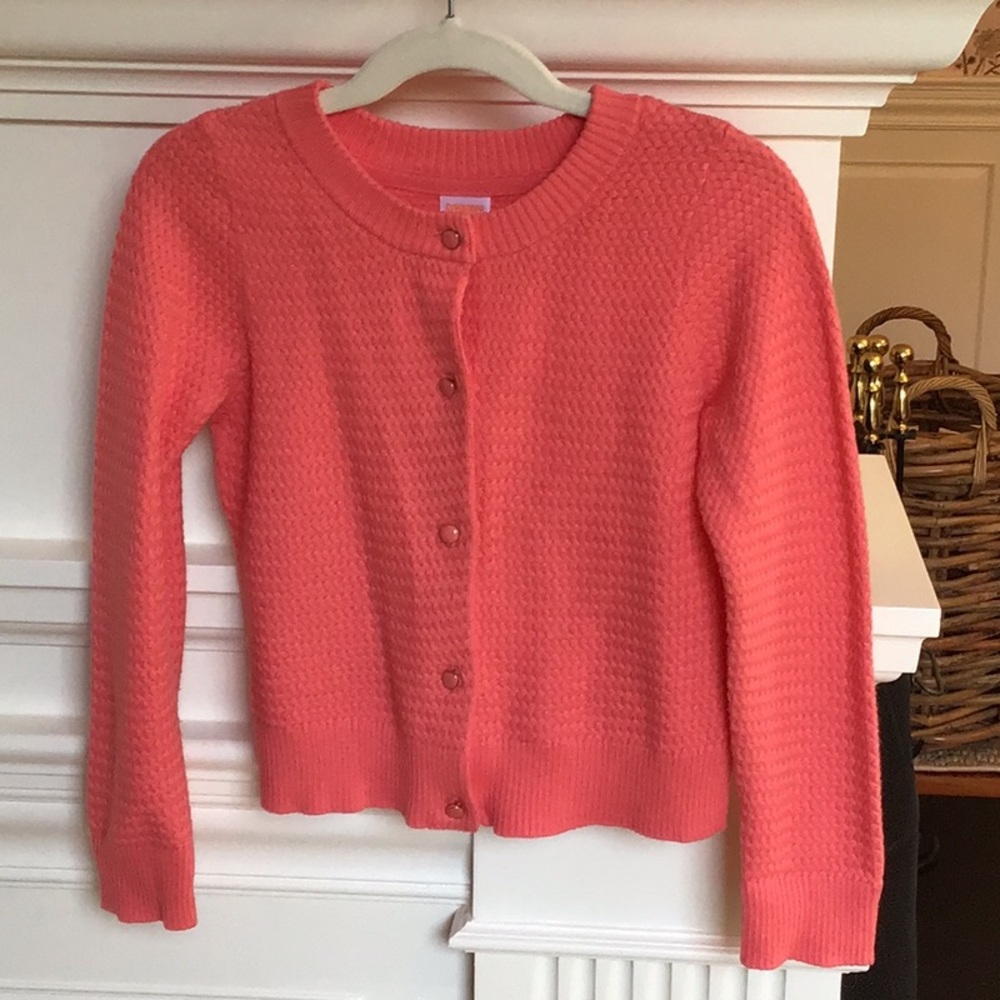 Gymboree Coral Pink Cardigan Sweater, sz 5-6